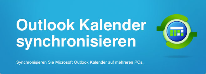 Freigeben und synchronisieren Microsoft Outlook Kalender Ordner ohne Server.
